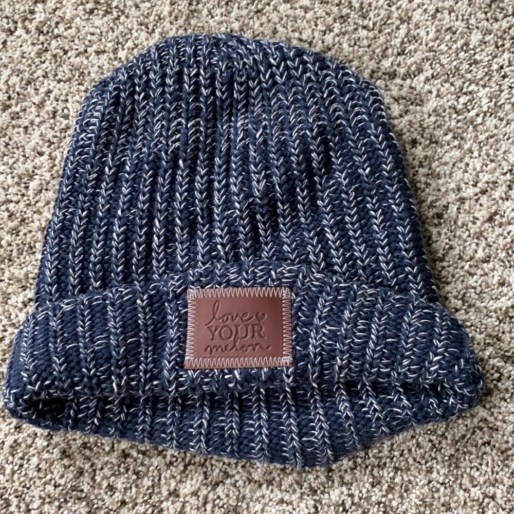 Love Your Melon Blue Knit winter hat